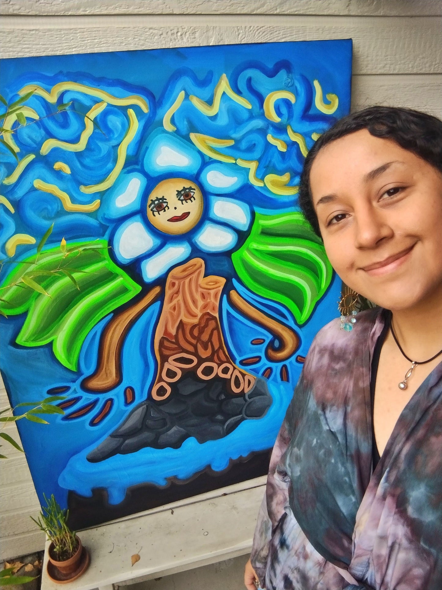 Miss Moonflower Original Painting