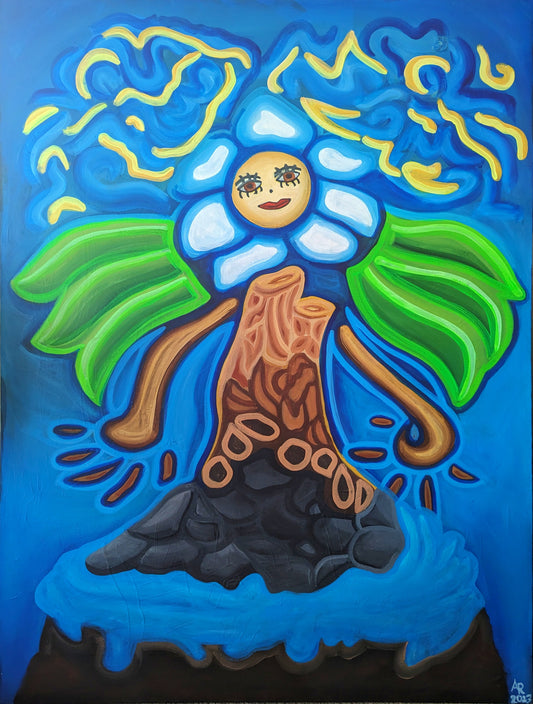 Miss Moonflower Original Painting