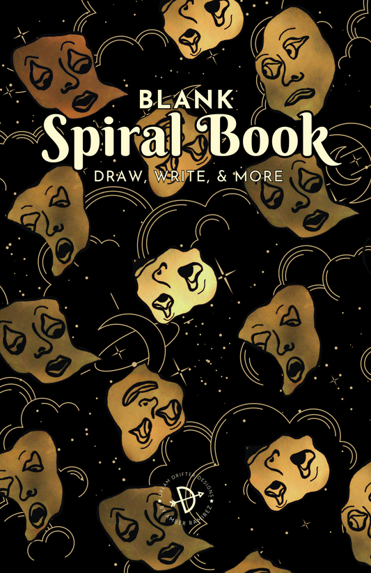 Faces Blank Spiral Book