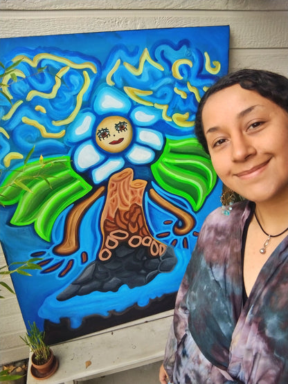 Miss Moonflower Original Painting