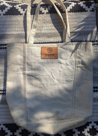 Faces Upcycled Hemp Tote Bags