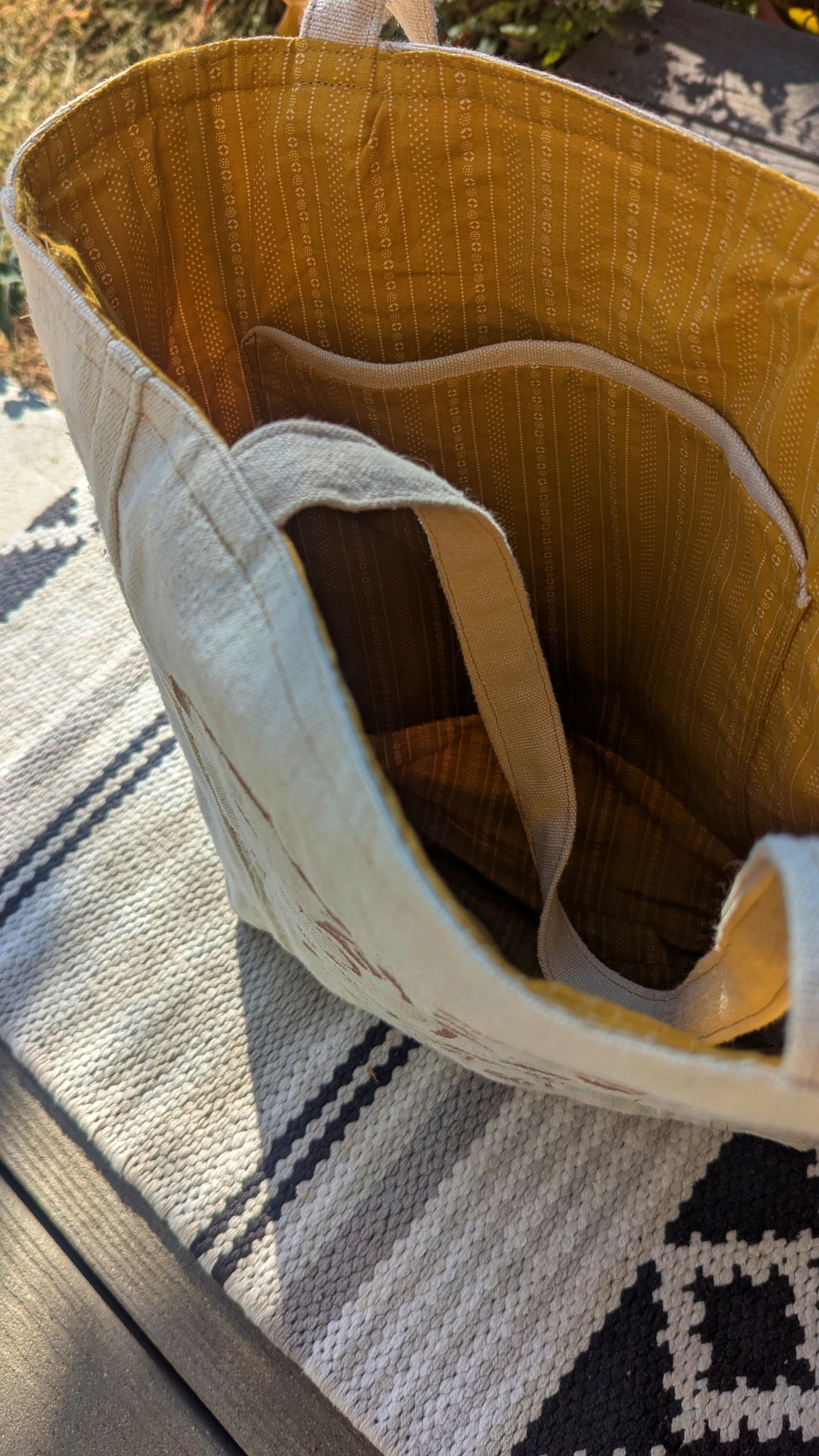 Faces Upcycled Hemp Tote Bags