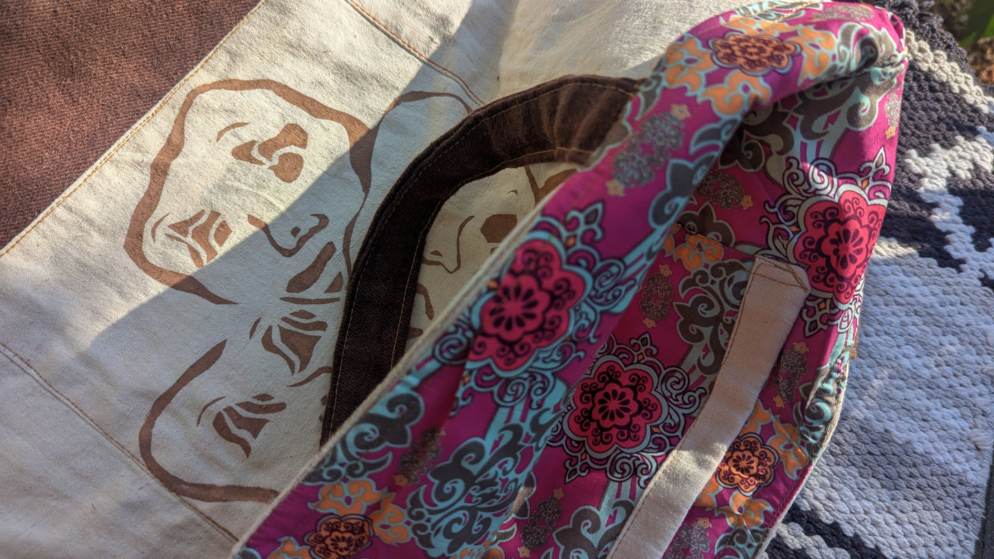 Faces Upcycled Hemp Tote Bags