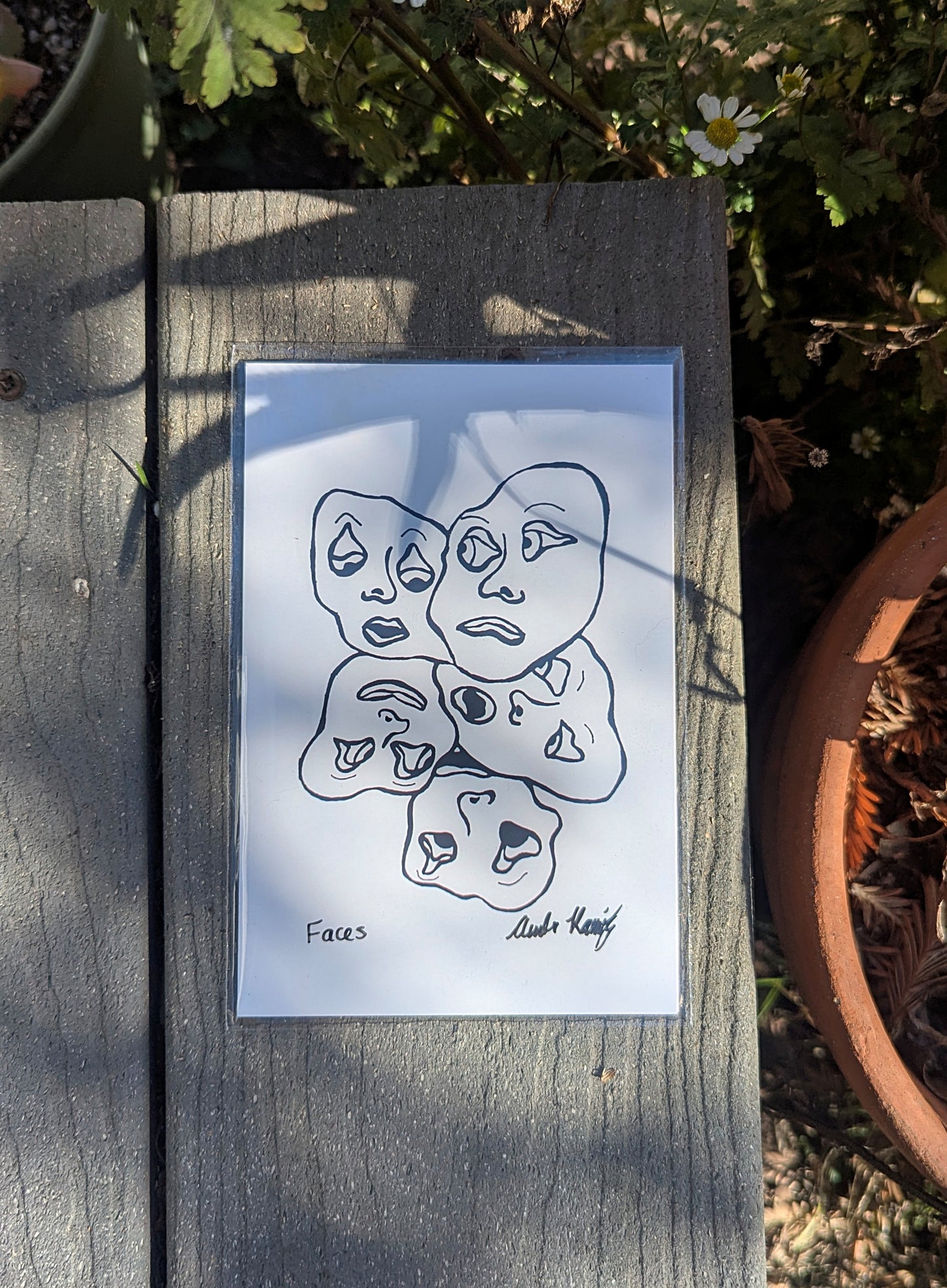 Faces 4x6" Print